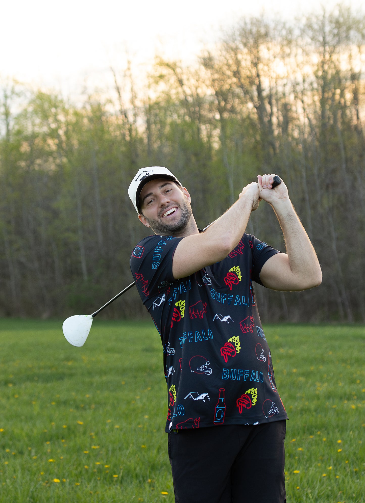 Buffalo After Dark Golf Polo