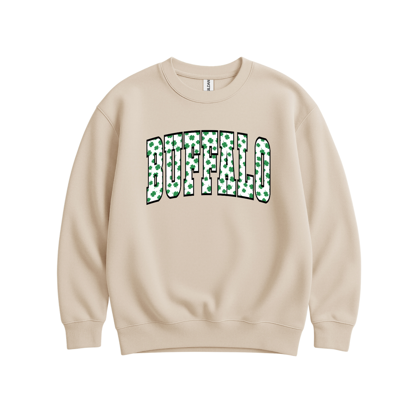 St Patrick's Day // Buffalo Shamrock Sweatshirt