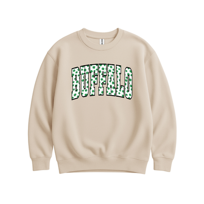 St Patrick's Day // Buffalo Shamrock Sweatshirt