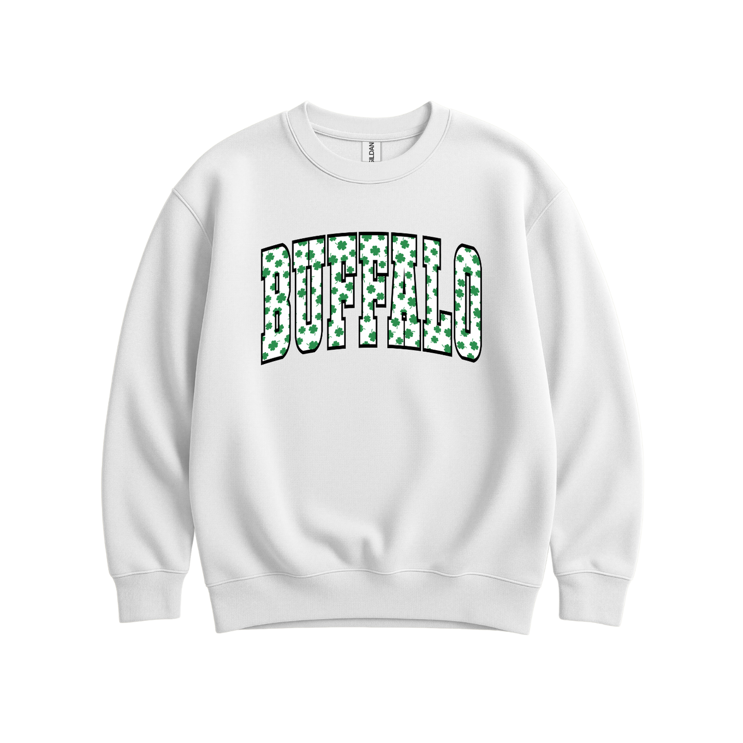St Patrick's Day // Buffalo Shamrock Sweatshirt