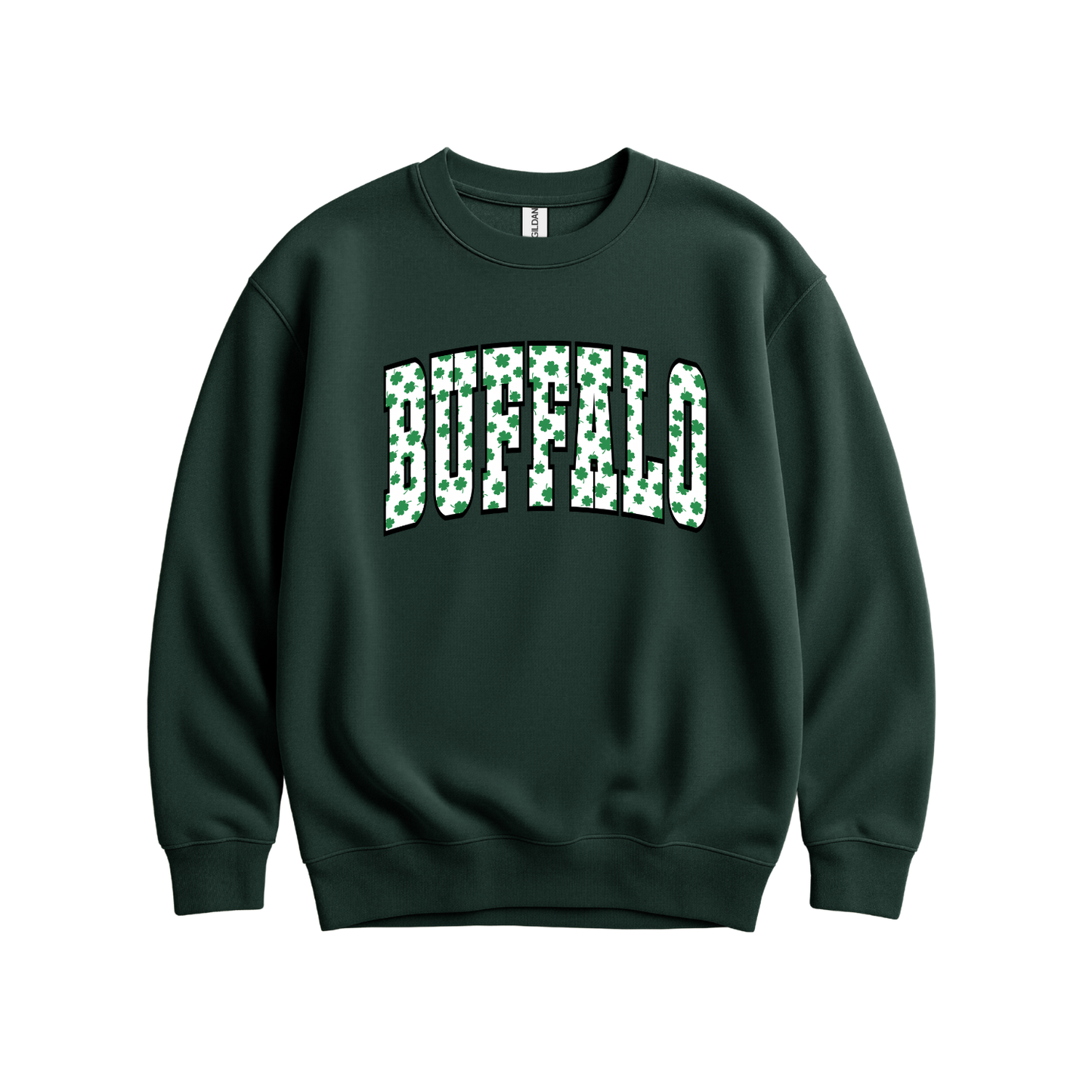 St Patrick's Day // Buffalo Shamrock Sweatshirt