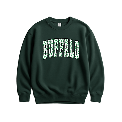 St Patrick's Day // Buffalo Shamrock Sweatshirt