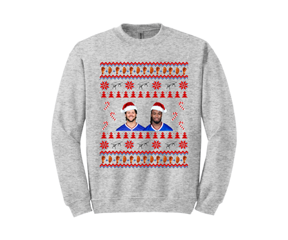 Josh Allen & James Cook Christmas Sweater