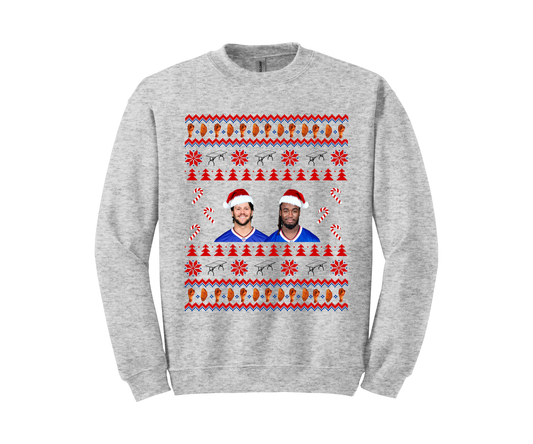 Josh Allen & James Cook Christmas Sweater