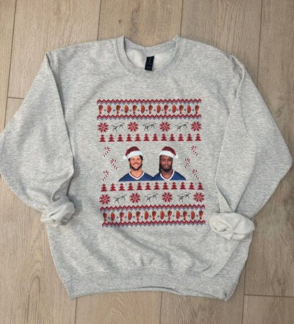 Josh Allen & James Cook Christmas Sweater