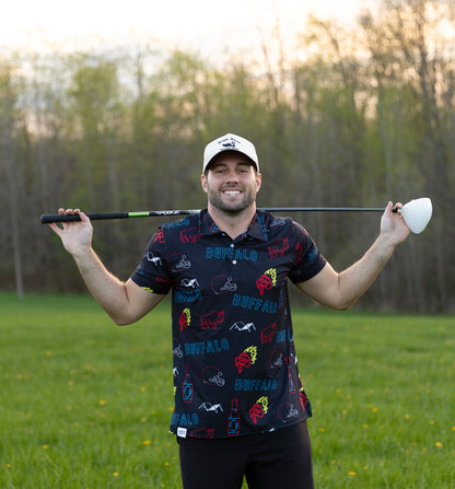 Buffalo After Dark Golf Polo