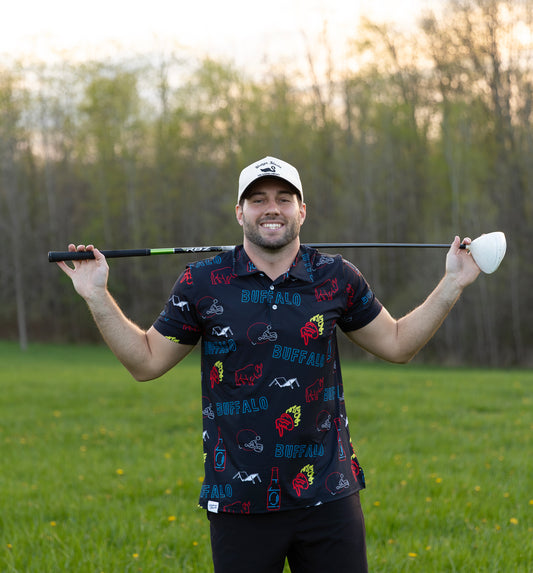 Buffalo After Dark Golf Polo