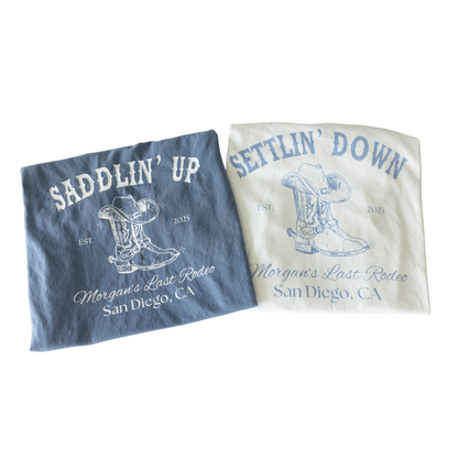 Custom Bachelorette // Saddlin Up & Settlin Down